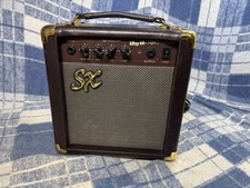 SX Acoustic Guitar Amp AGA-1065 10W Single Input Brown/Gold