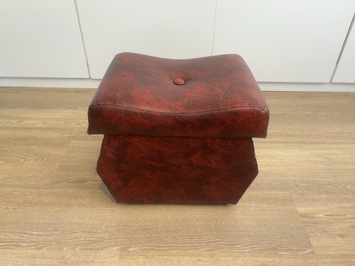 Vintage footstool ottoman - footstool,