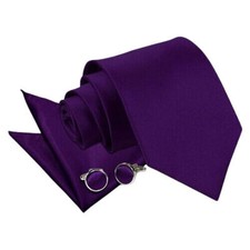 Silky Feel Tie Set Cufflinks