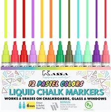 12 Liquid Chalk Markers Pens