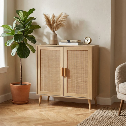 Sideboard cabinet rattan - cabinet,