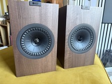Walnut KEF Q350 With Unique Black Drivers - Original Box And Mint Condition.