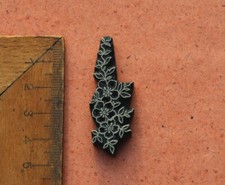 brass ornament bookbinding gilding bookbinder embossing Art Nouveau tool rare!~*