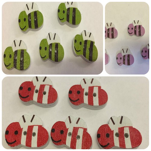 Bumble bee buttons different - buttons,