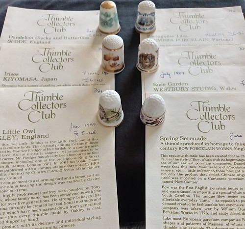 Bone china thimbles including - thimbles,