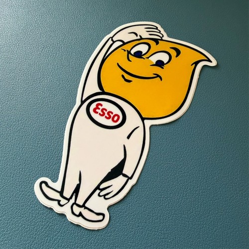 Esso salute guy sticker 7cm - esso,