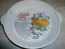 VINTAGE APPLE PIE RECIPE DISH