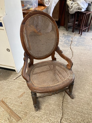 Rocking chair woven wicker - chair,