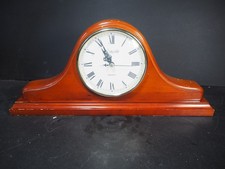 Lincoln Quartz Battery Napoleon Hat Shaped Mantel Clock Working