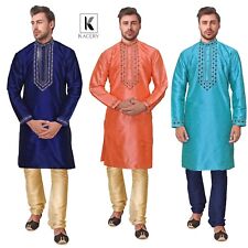 Kacery Men's  Indian Designer Dupin  Kurta Pajama Ethenic Outfit   FM-840