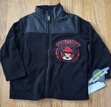 NWT Boys Angry Birds Space Cadet Full Zip Jacket Size 4