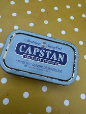 Capstan 50g Flake Tobacco Tin Empty Vintage Danish Import