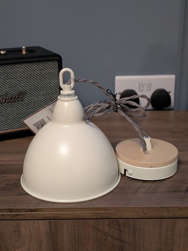 Wooden and cream domed - and,