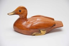 Vintage Carved Wooden Duck