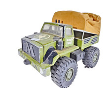 Vintage Meccano Mogul Army Truck #3287 Pressed Steel 1970s With Canopy Unboxed.