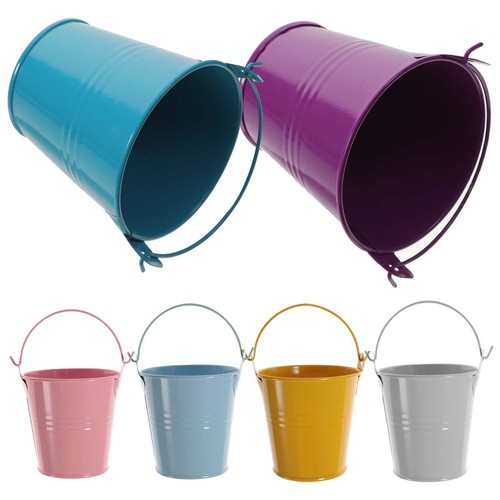 6pcs metal buckets small - buckets,