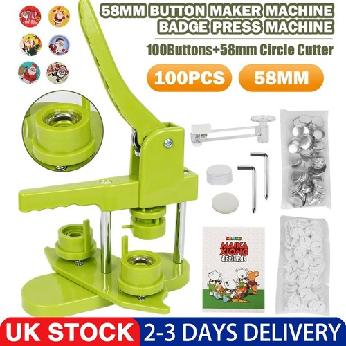 Badge maker machine making pin - machine,