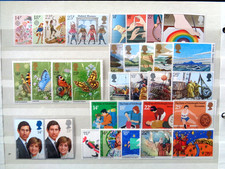 GREAT BRITAIN 1981 COMMEMORATIVE STAMPS YEAR SET MNH MINT 8 x SETS 32 x STAMPS