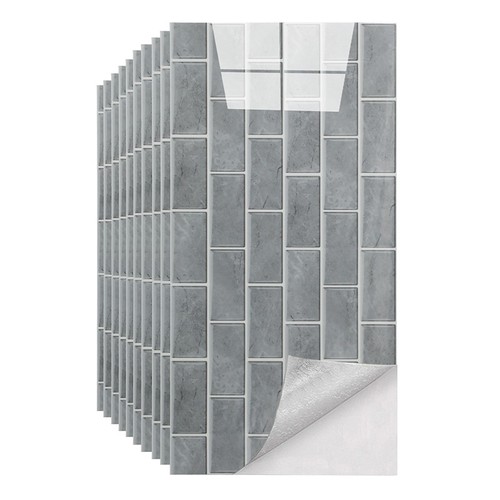 10pc self adhesive - brick, wall
