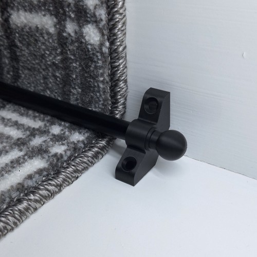 70cm black stair rods - black,