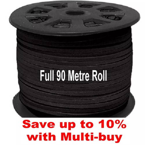 Metre reel black 3mm x - metre,