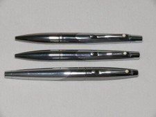 SHEAFFER INTRIGUE SET ~ GUNMETAL/CHROME ~ ROLLER, BALL, PENCIL ~ NEW REFILLS