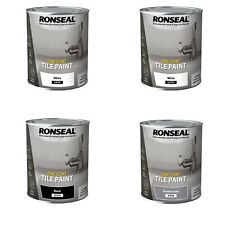 Ronseal One Coat Tile Paint Kitchen Bathroom Mould Resistant Water Based