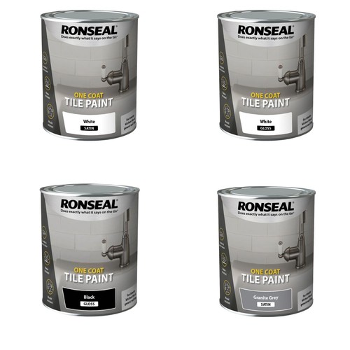 Ronseal one coat tile paint - coat,