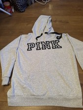 Pink Victoria Secrets Grey Hoodie XS