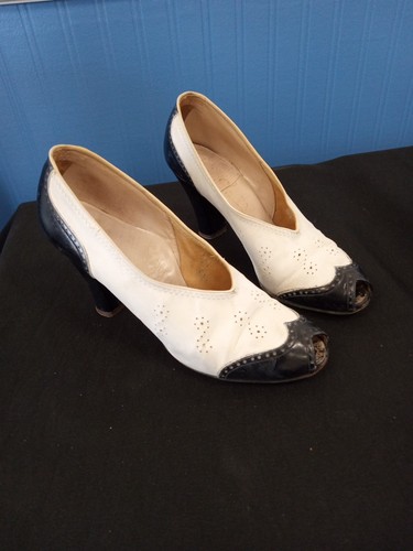 Vintage white and - vintage, black