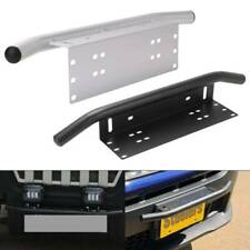 Bull Bar Front Bumper License Plate Mount Bracket Led Work Light Holder Offroad