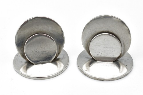 Antique pair solid - of, silver