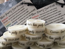 Hen Party Survival Kit Pre Filled Bag WITH FREE PERSONALISED MEMENTO CANDLE