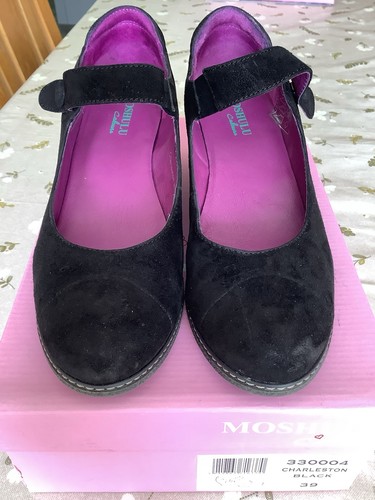 Moshulu charleston black - black, suede