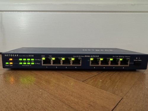 Netgear port 100mbps - 8, duel