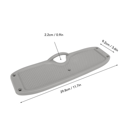 Pvc transom plate - (grey)pvc,