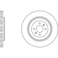 2x Brake Discs Vented For