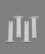 Vertical Blind Face Fix Brackets WHITE 90mm long - To fit 27-30mm Headrail