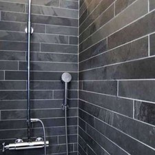 BRAZILIAN BLACK SLATE STRIP WALL TILES 800x200x10mm(+/-2mm) £59.99 PER SQM