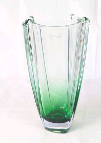 Galway crystal green ombre art - crystal,