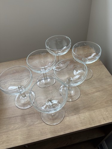 Vintage cut glass champagne - glass,