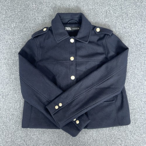 Zara womens jacket small navy - zara,