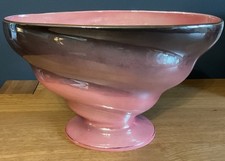 Maling Lustre Ware Mantel Vase Grey and Pink