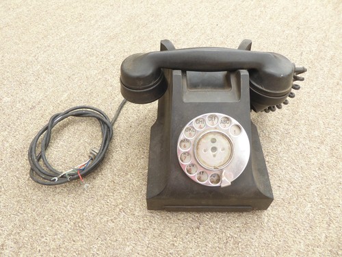Vintage black bakelite dial - vintage,