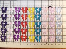 15pcs - Iron On -Satin Bows