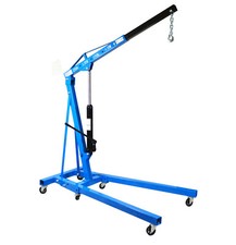 2 Ton Hydraulic Folding Engine Crane Hoist Lift Stand 2000kg Garage Workshop