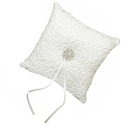 Compact white satin wedding - compact,