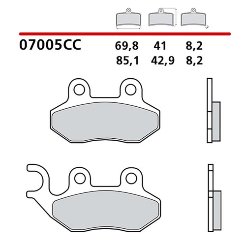 Brembo front brake pads - brake,