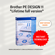 Brother PE Design 11 Digitizing Embroidery Sewing Software Lifetime Full Version