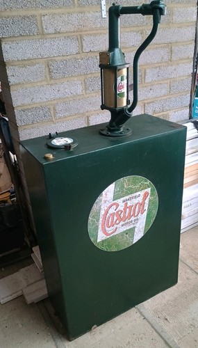 Vintage castrol oil pump - castrol,